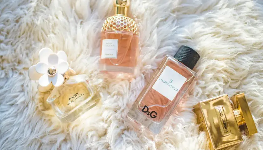 Kolekcja perfum: Daisy Marc Jacobs, Aqua Allegoria Guerlain, L'Impératrice D&G i Dolce&Gabbana The One. MFK.
